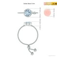 thumbnail image 4 of Angara Natural 0.72 Ct. Aquamarine Solitaire Ring in 14K White Gold for Women (Ring Size: 3), 4 of 9