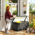 thumbnail image 2 of Outsunny Large Deck Box with Lock for Pool Toys Garden Tools Grey, 2 of 10