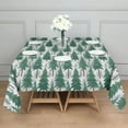 thumbnail image 3 of Green Christmas Tree Pattern Square Tablecloth,Waterproof Square Table Cover,Wipeable Spillproof Washable Table Cover for Home Kitchen Party Decor 60"x60"(152x152cm), 3 of 6