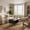 Black, variant on Rattan Coffee Table with Storage, Farmhouse Boho Sofa Center Table with Sliding Door & Open Shelf for Living Room, Bedroom, Black