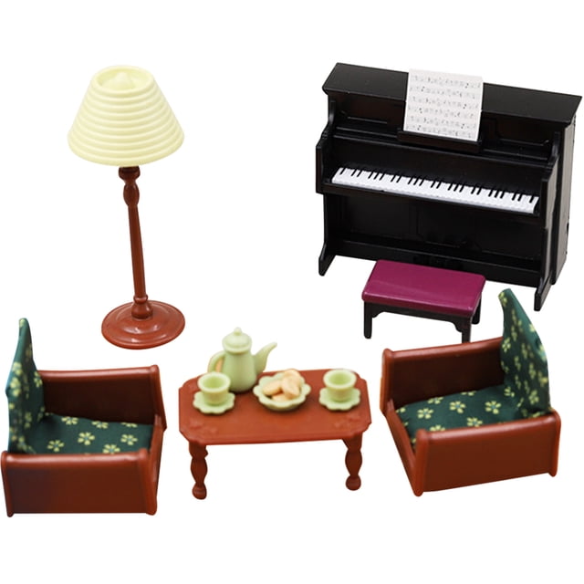 1 conjunto de decoraciones en miniatura realistas de desgaste de mini decoraciones de muebles para muñecas de escritorio