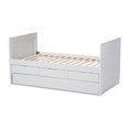 thumbnail image 5 of Baxton Studio Linna Modern and Contemporary White-Finished Daybed with Trundle, 5 of 5
