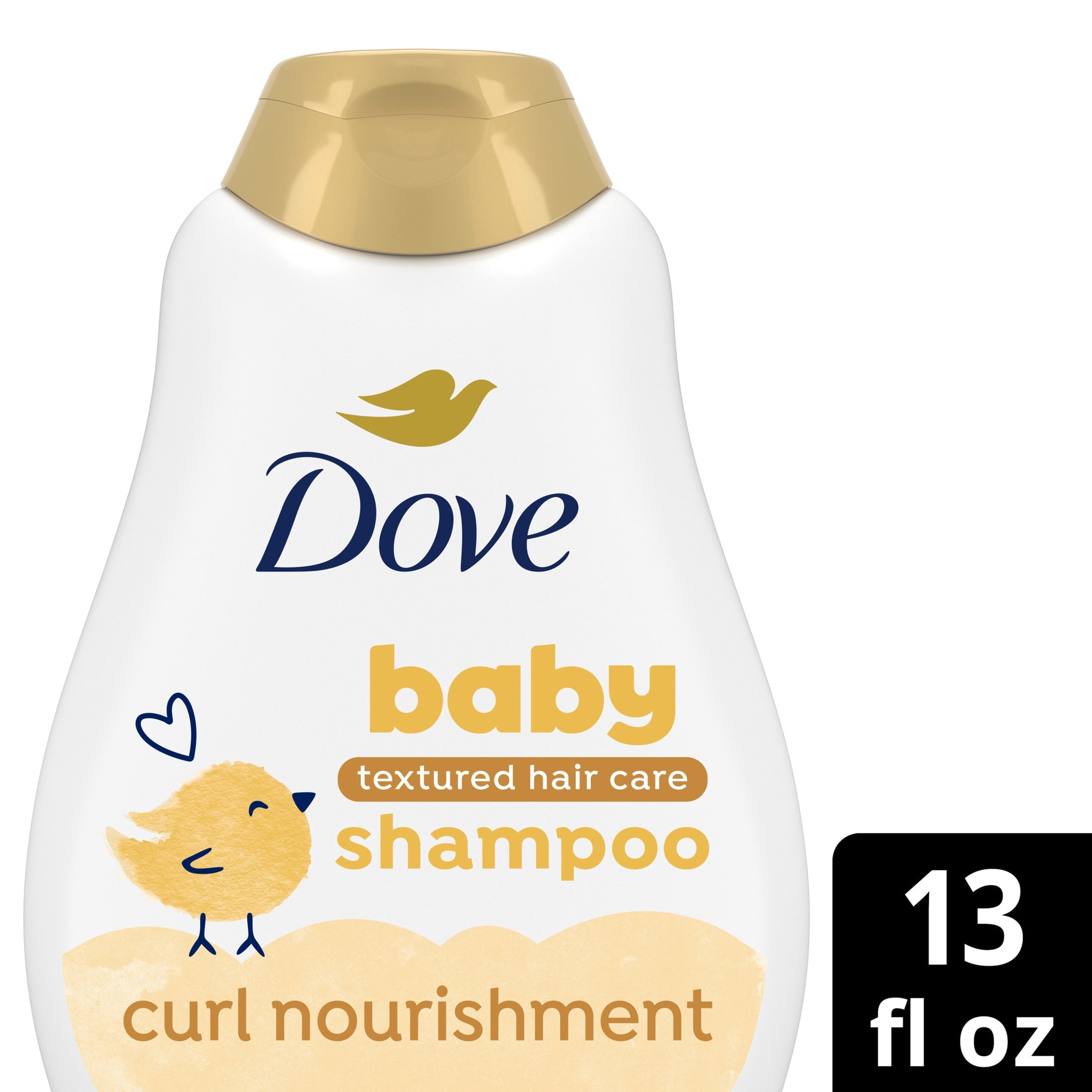 (2 pack) Baby Dove Textured Hair Care Baby Shampoo for Baby's Curly Hair Curl Nourishment Tear-Free and Hydrating ,13 Fl oz