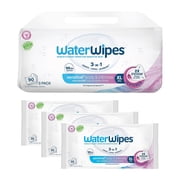Sensitive Whole Body Cleansing Wipes, 99.9% Purified Water, XL Textured Wipes, Incontinence Care, Fragrance Free, 90 Count