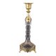 thumbnail image 5 of Candelabro Portavelas Candelabro de Metal y Cristal Diseño Retro Moderno Oro, 5 of 9