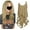 Light Ash Blonde & Bleach Blonde, variant on Hairpiece Hair Extensions with Invisible Transparent Wire Adjustable Size Removable Secure Clips in Curly Wavy Hidden Secret Hairpiece for Women 20 Inch 4.5 Oz -Black Brown Blonde