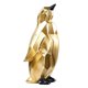 thumbnail image 1 of Escultura de pingüino nórdico, artesanía de estilo geométrico, figuras de adorno de mesa pintadas de resina para decoración de escritorio de Oro Sunnimix Escultura Pinguino, 1 of 8
