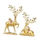 thumbnail image 2 of 2 estatuas de ciervos Strade Fareast Limited figuras decorativas de resina Oro, 2 of 8