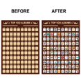 thumbnail image 1 of 100 álbumes para rascar, póster, lista de , iconos artísticos, premium, preciosos, suaves, fondos de pantal, palos de pared para de perfecl Póster de álbumes, 1 of 7
