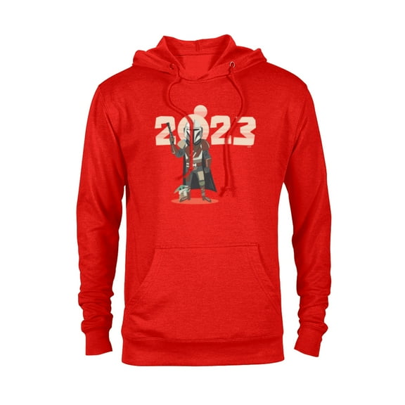 Star Wars The Mandalorian and Grogu Tatooine Suns 2023 - Pullover Hoodie for Adults - Customized-Red