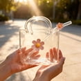 thumbnail image 4 of CHENjy Elegant Purse Shaped Drinking Glass，Multipurpose Beverage Holder，Stylish Home Decor 5.31*4.72*3.14 in, 4 of 6