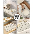 thumbnail image 6 of Spring Summer Bee Dish Drying Mat for Kitchen Counter, Super Absorbent Quick Dry Coffee Bar Mat Pad Thin Diatomaceous Sink Mat Non Slip Dish Drainer Mat 16''''x18'''' Geometric Hexagon Plaid, 6 of 6