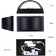 thumbnail image 2 of Aplique de pared con iluminación LED regulable, color negro, 7 W, moderno aplique de pared, aplique de pared de aluminio, luz decorativa, blanco frío, 2 of 5