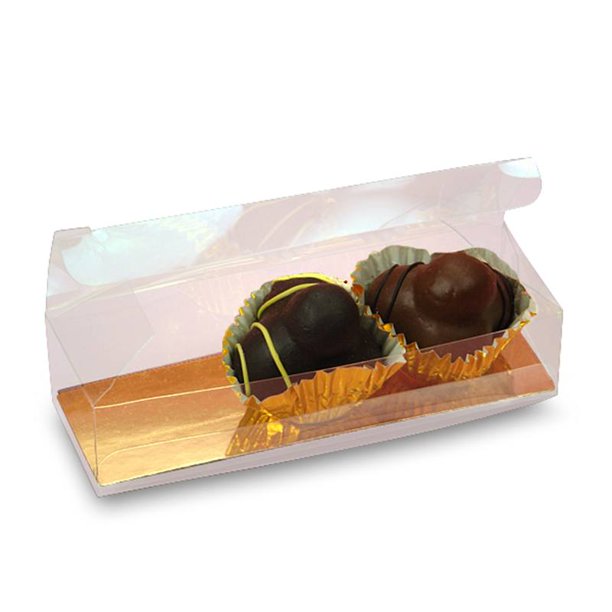 Clear Candy Boxes 4 3/8" X 1 7/16" X 1 Quantity 50 by Paper Mart