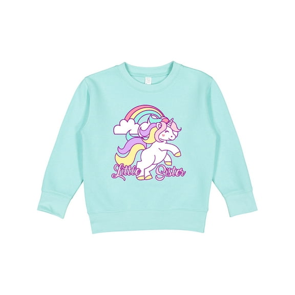 Inktastic Little Sister Unicorn Toddler Sweatshirt