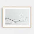 thumbnail image 2 of Fine Line Mountain Art - Line Drawing Minimalist Line Art Abstract Black and White Waves Landscape Desert Unframed Wall Art Print 4 x 6 inches, 2 of 7