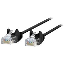 Belkin CE001B50-BLK-S 50 ft. Cat 6 Black 28 AWG UTP Snagless Patch Network Cable