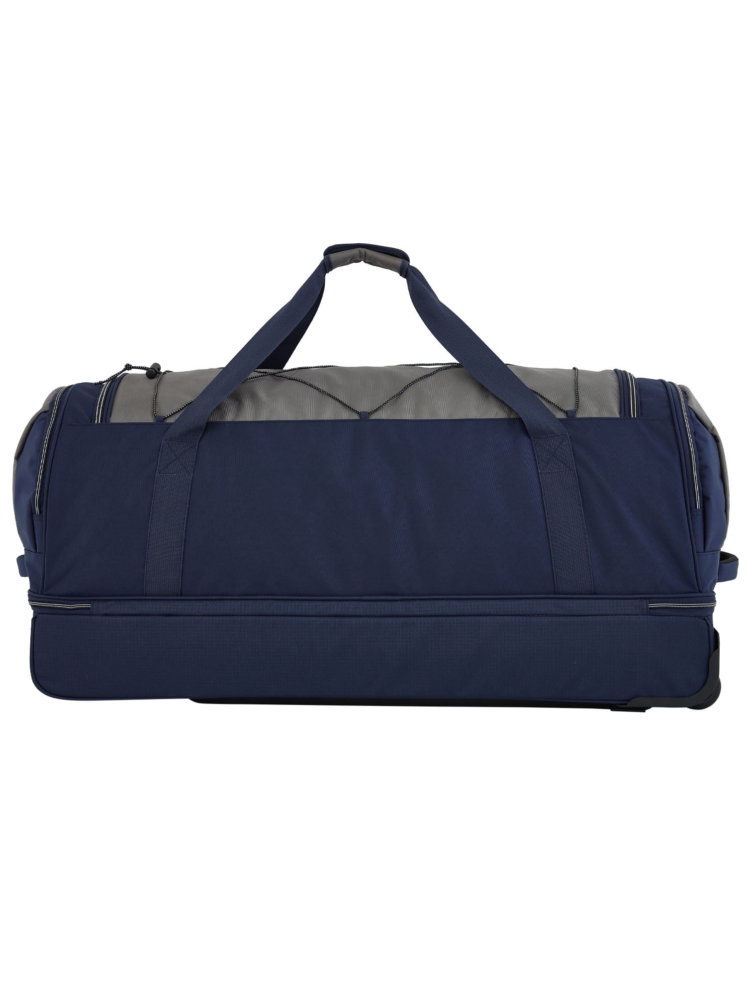 Wrangler Jumbo 36" Drop-Bottom Rolling Duffel with Telescopic Handle - Navy