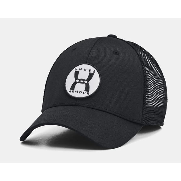 Under Armour Men's UA Blitzing Trucker Hat 1383441-001 Black OSFM