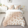 thumbnail image 2 of Castle Fairy Girls Female Women Animal Leopard Print Bedding Comforter Set 7-Piece,Bling Brown Glitter King Bedding Sets,Dreamy Princess Ultra Soft Bed Sheets,Ultra Soft Home Decor,Reversible, 2 of 8