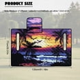 thumbnail image 7 of SEANATIVE Golf Cart Seat Covers, Portable Foldable Golf Cart Seat Towel Blanket, Soft Comfortable Universal Club Car Accessories Fit for EZGO Yamaha, Beach Palm Tree Seagull Sunset Pattern, 7 of 7