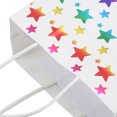 thumbnail image 3 of Bolsas de regalo con patrón de estrella de cinco puntas, Material de papel resistente y duradero, colores brillantes, bolsas de regalo de papel de amplia aplicación, 10 Uds., 3 of 8