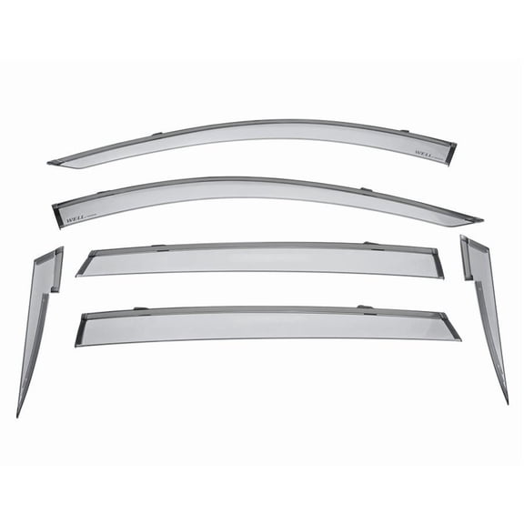 Wellvisors Side Window Visors Wind Deflectors Rain Guard With Black Trim for 2019 2020 2021 2022 2023 2024 Acura RDX 3-847AC016