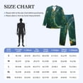 thumbnail image 4 of Naloa Jelly Fish Men’s Pajamas Set - Long Sleeve Button Down Sleep Shirt and Pajama Bottoms Sleepwear Set-Small, 4 of 7