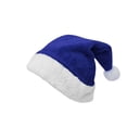 thumbnail image 2 of Unisex Santa Hats for Adults, Blue Santa Hats Christmas Blue Santa Hat for Adults with White Cuffs Santa Hats Non-woven Christmas Caps for Christmas New Year Party Supplies, 2 of 5