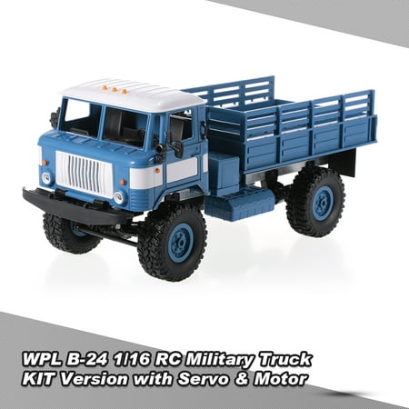 WPL B-24 1/16 RC Military Truck Rock Crawler Army Car Kit Vehicle with Motor &