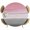Pink/Gray, variant on Round Table Cover 55-60 Inch Pink Gray Waterproof Reusable Table Cloth Round Fitted Vinyl Tablecloth with Elastic Edged for Parties Outdoors, Vintage Country Gradient Wooden Plank Line