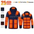 thumbnail image 2 of Chaqueta calefactable para otoño e invierno, chaleco cálido para hombre y mujer, chaleco calefactable, chaqueta calefactora eléctrica con USB, para caza, senderismo, acampada, 2 of 5