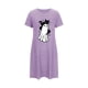 thumbnail image 5 of Camisón corto de talla grande para mujer, camisón de manga corta con estampado de pecho a la moda, camisón para mujer, 5 of 5