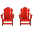 thumbnail image 4 of Polytrends  Laguna Hdpe All Weather Outdoor Patio Rocking Chair (Set of 2) Red, 4 of 5