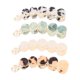 thumbnail image 2 of 4pcs Moda Peinadora Peinadora Simple Redondo Clip de Pelo Acetate Accesorio para el cabello, 2 of 6