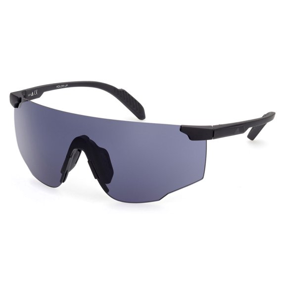 Adidas Golf SP0031 Shield Sport Sunglasses, Black/Smoke Lens -