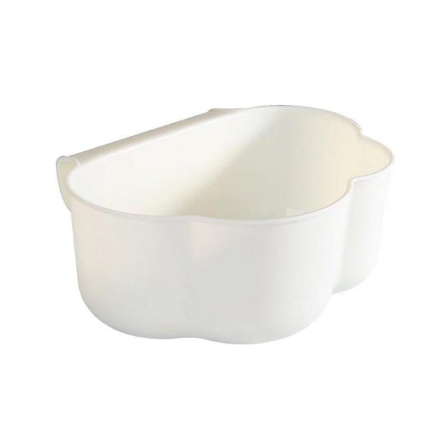 Bote de basura montado en la pared de cocina con forma de nube pequeña para baño, cocina, coche, bote de basura pegajoso (1 pieza, blanco) oso de fresa Electrónica
