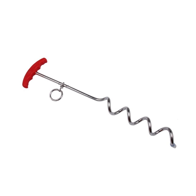 OULII 1Set Iron Material Pet Leash Stake for Small Dogs Prevent Tangles with Ground Insertion