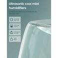 thumbnail image 3 of Mini humidificador, humidificador de aire ultrasónico USB de 440 ml con luz nocturna colorida, apagado automático, 2 modos de niebla, súper silencioso (negro)A ER, 3 of 5
