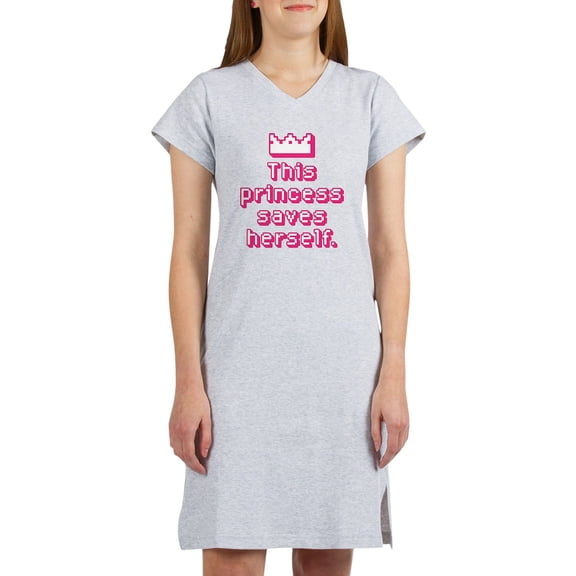 CafePress - This Princess Saves Herself - Women's Nightshirt