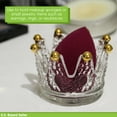 thumbnail image 4 of 7Penn Gold Crown Candle Holder 12pk - Empty Glass Votives Tea Lights for Parties, 4 of 7