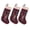 01a Reindeer, variant on BambooMN 1 Pc Set 18" Classic Hand Embroidered Sequined Cute Animal Chirstmas Stocking, 08 Santa