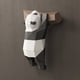 thumbnail image 4 of Lindo Panda 3D modelo de papel DIY Animal Papercraft figuras de acción rompecabezas niños regalo decoraciones montadas en la pared, 4 of 8