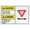 Warning Sign 2, variant on Caution Disconnect Will Not Remove All Power From Panel Sign 8"x12", Wall Decor for Home Kitchen Farm Garden Garage, Indoor Outdoor Use for Home Business Electrical Area