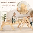 thumbnail image 3 of Toddler Climbing Set Montessori Activity Kid Slide Playset Pikler Triangle Outdoor Indoor Playground, 3 of 9