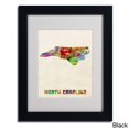 thumbnail image 2 of Trademark Fine Art "North Carolina Map" Matted Framed Art by Michael Tompsett, Wood Frame, 2 of 5