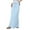 Light Blue, variant on Fgnfyis Boho Summer Drawstring Waist A-Line Long Flowy Skirts for Women in Comfortable Linen Maxi Style Light Blue XL