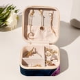 thumbnail image 6 of Jellyfish Travel Portable Decorative Box - Square Jewelry Storage and Organizer Box for Rings, Earrings, Necklaces, and Bracelets - Suitable for Girls and Women - Necklace Organizer Box, 6 of 6