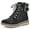 Black/Fabric, variant on Hearten Women's Hiker Ankle Boots Color: Black Fabric Size: 9