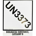 thumbnail image 1 of UN3373 BIOLOGICAL SUBSTANCE, CATEGORY B Labels | 4" x 4.75" Inches | 500 pack, 1 of 1